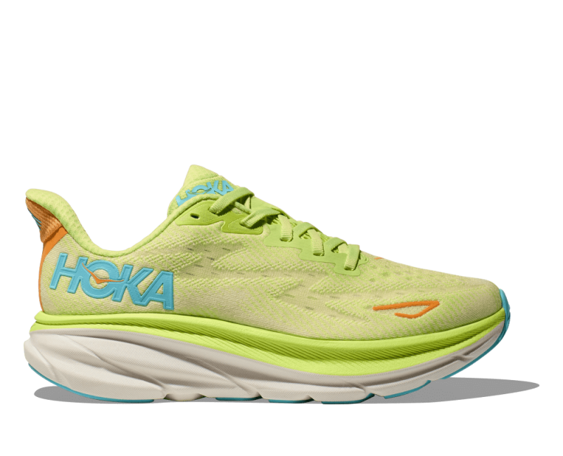 HokaClifton9LettuceSolarFlareWomen s1