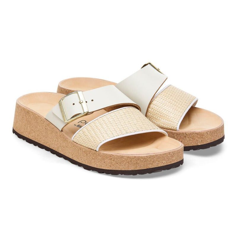 PapilliobyBirkenstockAlminaWhiteRaffiaLeatherSandal4