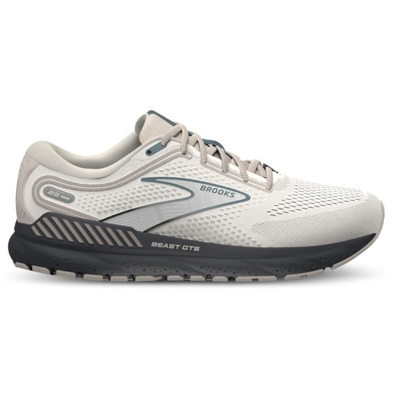 brooks beast gts 23 2e wide mens running shoes chateau greywhite sandblue us 115 3008787 1600